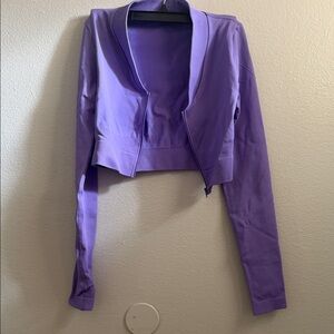 Purple Women's Cropped Jacket